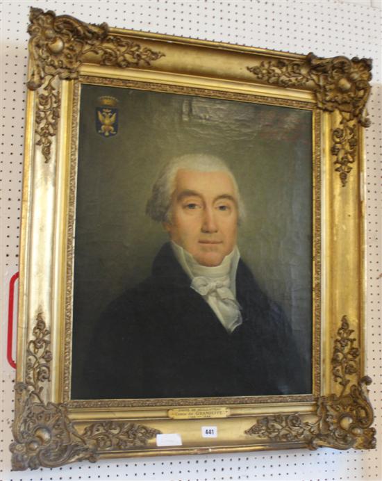 Portrait oil 1813 Pierre Louis De Lavel